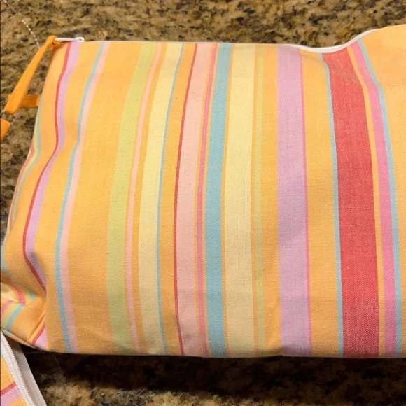 Striped Multicolor Cosmetic Bag Set - Picture 2 of 3